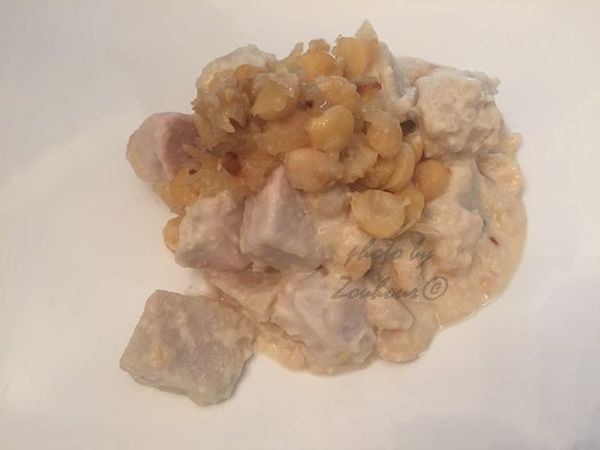 Taro à la crème de sésame ou kelkass bil tahineh