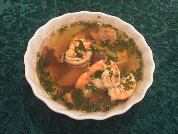Soupe Acidulée Aux Crevettes,Shrimp Soup Thai