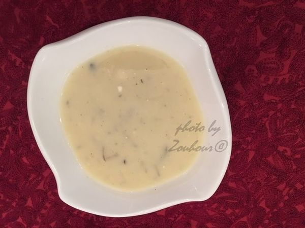 Velouté de radis noir, Black Radish Soup
