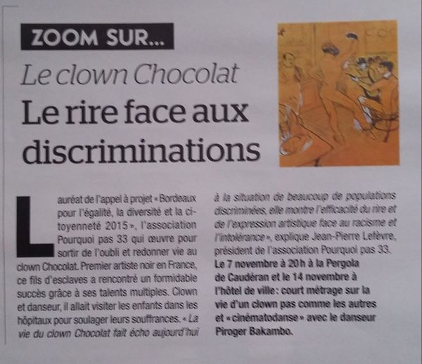 Bordeaux mag et le Clown Chocolat