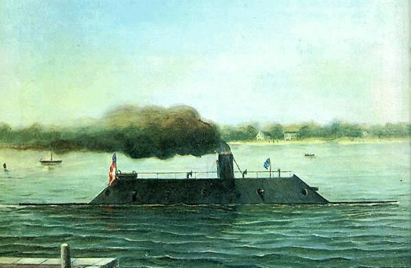 La bataille navale de Hampton Roads 8 et 9 mars 1862
