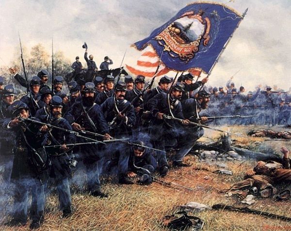 Les formations de l'infanterie de la guerre de Sécession