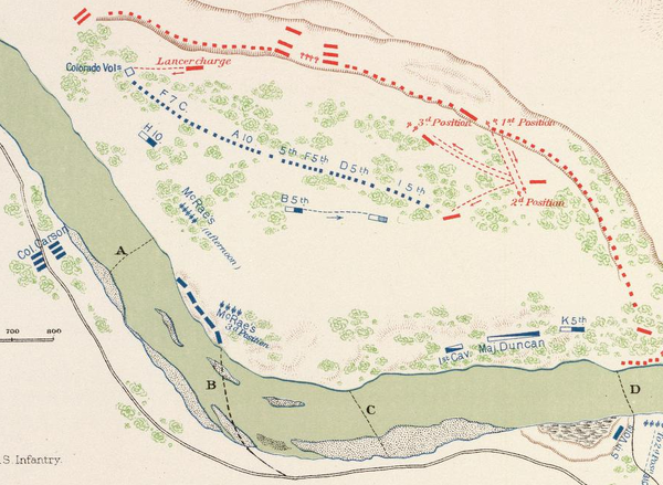 La bataille de Valverde 20 - 21 février 1862