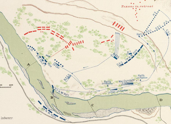 La bataille de Valverde 20 - 21 février 1862