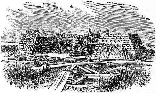 "L'ange des marais" le canon Parrott de Morris Island