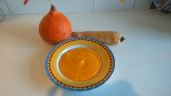 Velouté de potimarron au Boursin