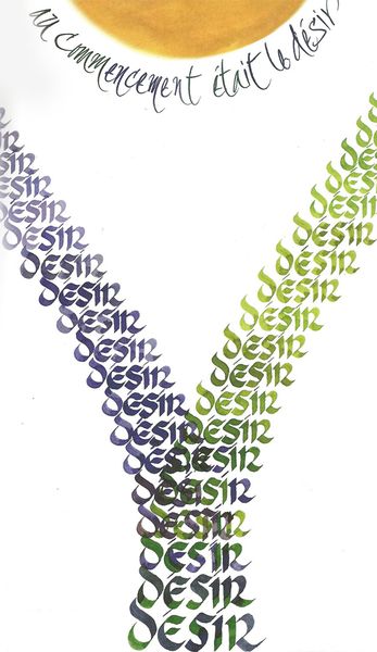 Calligraphie de Luc Templier