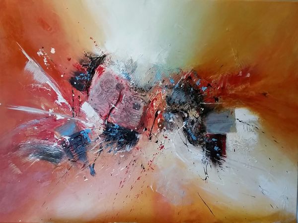 Acrylique collage 60x80cm