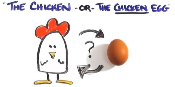 L'oeuf ou le poulet