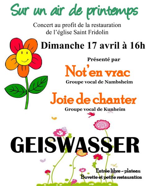 Affiche du concert