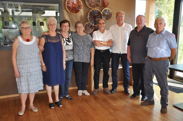 Geneviève, Marie, Marie-Thérèse, Agnès, Christian, Marcel, Jean-Marie et Gérard ont fêté leurs 70 ans
