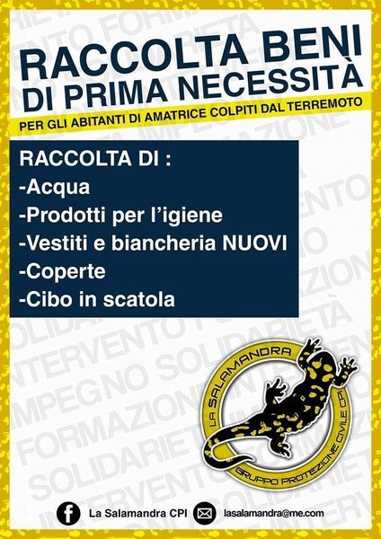 TREMBLEMENT DE TERRE EN ITALIE : LA CASAPOUND EN PREMIÈRE LIGNE