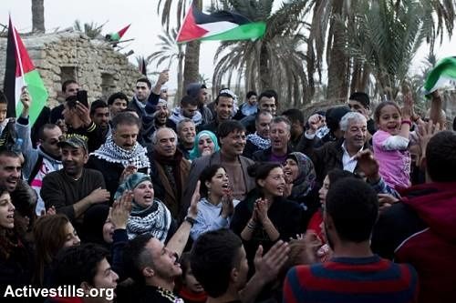 Des Palestiniens lancent la campagne "Melh Al-Ard" en ranimant le village Ein Hijleh, dans la Vallée du Jourdain