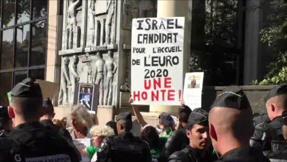 Occupation de la FFF contre la candidature d'Israël à l'Euro 2020 !