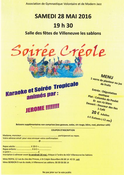 Soirée annuelle 28 Mai 2016