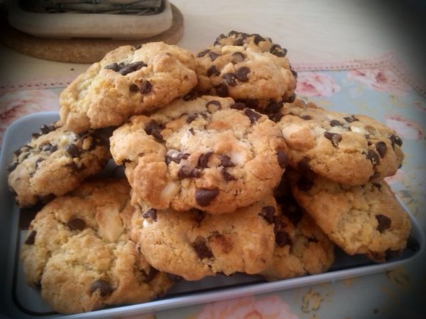 Cookies aux deux chocolats