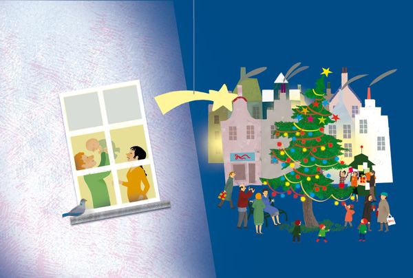 PIAZZETTA NATALE et FIUME LENTO: c'est Noël! -1-