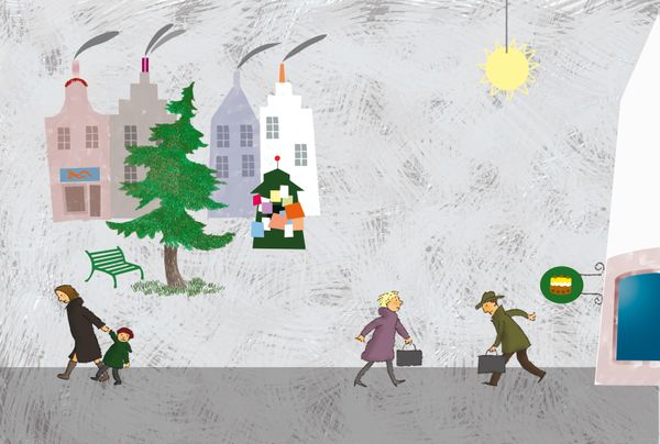PIAZZETTA NATALE et FIUME LENTO: c'est Noël! -1-