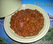 LENTILLES AUX ÉPICES ET GÉSIERS DE CANARD CONFITS