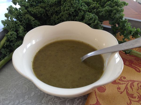 Soupe détox au chou Kale