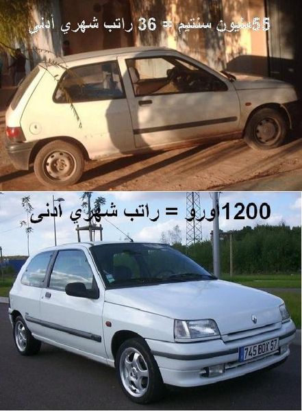 نتيجة سياسة الحكومة الجزائرية على حظيرة السيارات الوطنية