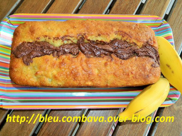 Cake moelleux à la Banane et son Coulant Chocolat Spéculoos