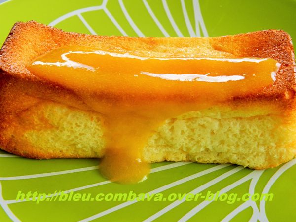 Gâteau au Fromage Blanc, Citron, Fleur d'Oranger et Coulis de Clémentines Vanillé