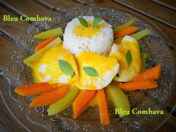 Joues de Légines Flambées au Rhum, Petits Légumes Glacés aux Baies Roses, Émulsion de Carottes au Gingembre