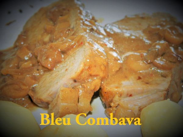 Rôti de Veau aux Champignons, Banyuls et Piment d'Espelette