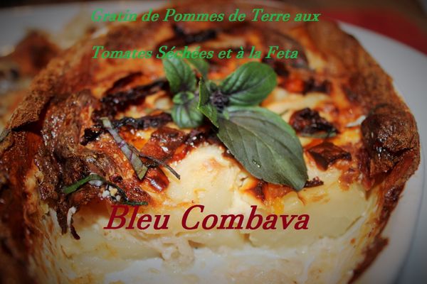 Gratin de Pommes de Terre aux Tomates Séchées et à la Feta