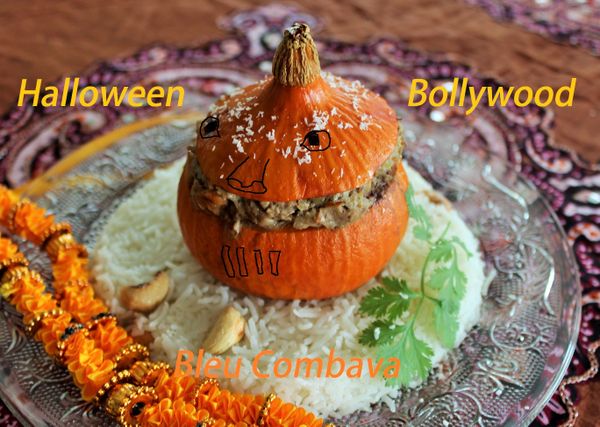 Potimarrons farcis, Agneau à l'indienne ou Hallowen Bollywood