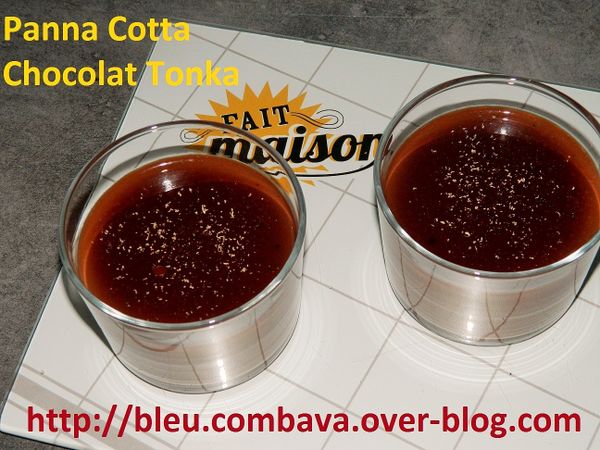 Panna Cotta Chocolat Noir et Fève Tonka