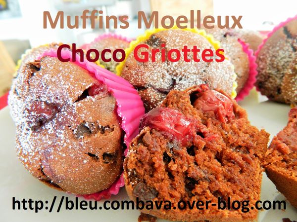Muffins Moelleux au Chocolat et aux Griottes