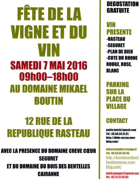 fête de la vigne et du vin 2016