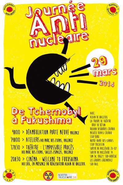 Journée Anti-Nucléaire à Valence - 29 mars dés 9h00