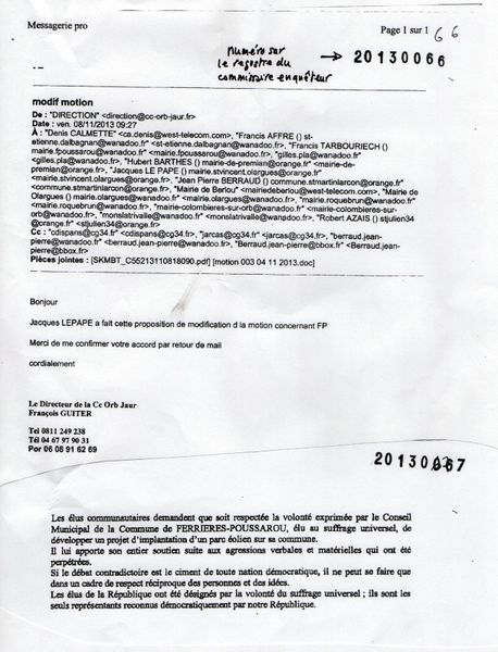 La com-com Orb-Jaur cherche des soux à tous prix : la preuve.