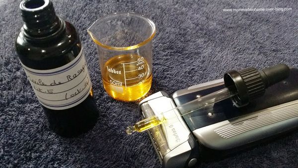 DIY: huile de rasage pour homme (rasoir électrique ou à main)