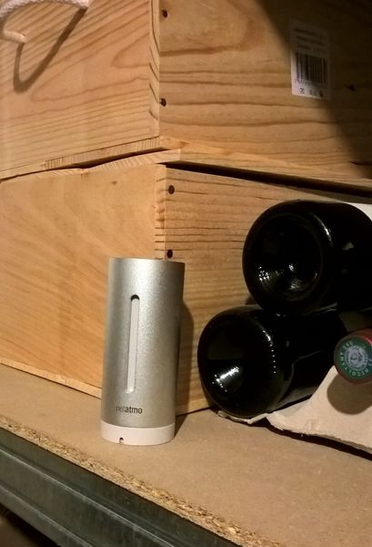 Station Netatmo pour mesurer la température et l'humidité de sa cave à vin