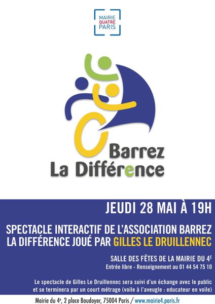 28 mai 2015: Barrez la Différence en spectacle à Paris!