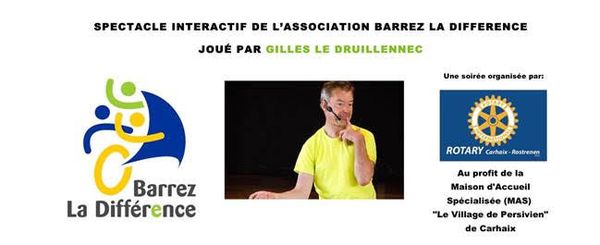 Ce soir à Carhaix: Un spectacle au profit du handicap