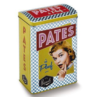 boîte à pâtes en métal
