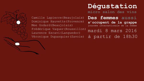 8 mars les femmes vigneronnes à l'honneur à Lyon