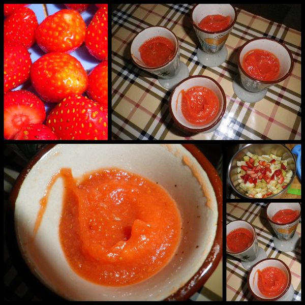 Compote pommes Fraises