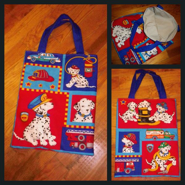 Sac de bibliothèque et pour le cahier de maternelle !