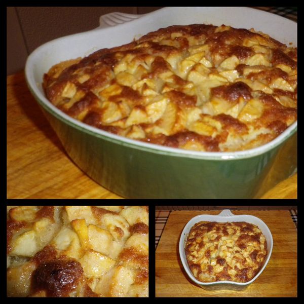 Clafoutis aux pommes pour le dessert
