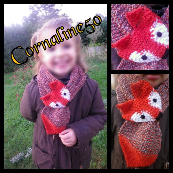 Tricot Echarpe Renard