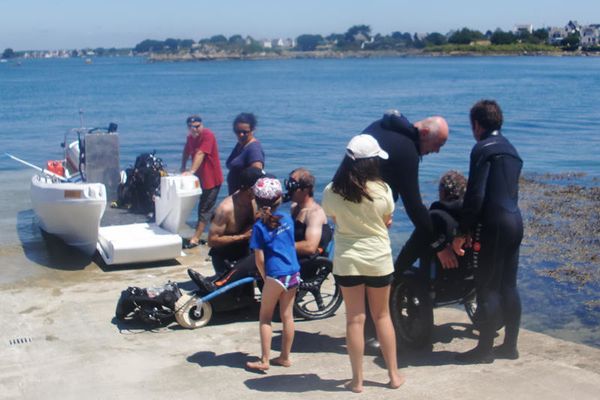 Les fonds marins accessibles en Bretagne- Plongée et handicap