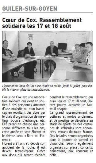 Coeur de Cox (29)...association solidaire #maladie #handicap