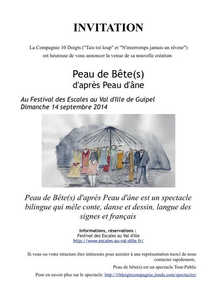 "Peau de bête(s)" de 10 Doigts Compagnie, un spectacle bilingue langue des signes