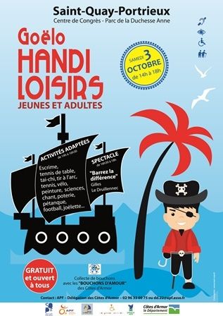 Sport et loisirs handi-valide le 3 octobre à Saint Quay Portrieux (22)